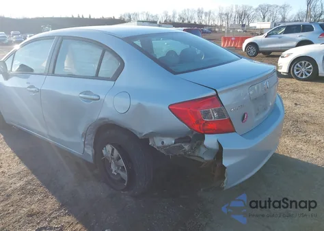 2012 Honda Civic Lx z USA, uszkodzony, nr VIN 19XFB2F54CE359107